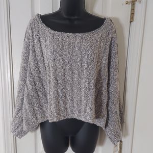 Brand New Free People Good Day Pullover Sweater Grey Size Medium